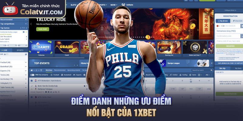 Điểm danh những ưu điểm nổi bật của 1XBET